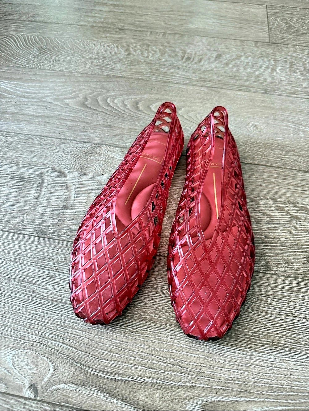 Dolce Vita Jam Jelly Flat Red Woven Flats